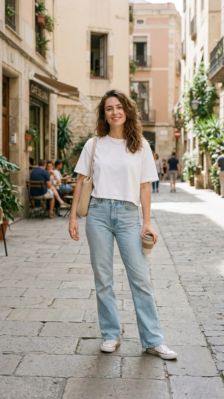 Casual Denim Street Look inspirational AI fashion image