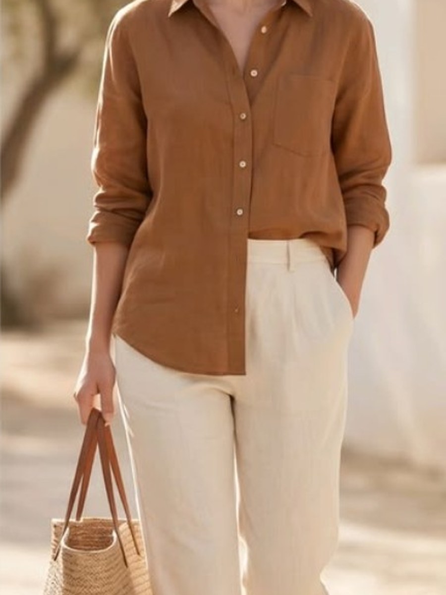 Neutral Earth Linen inspirational AI fashion image