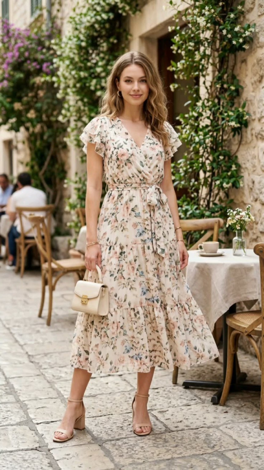 Romantic Florals and Fluttering Silhouettes inspirational outfit image